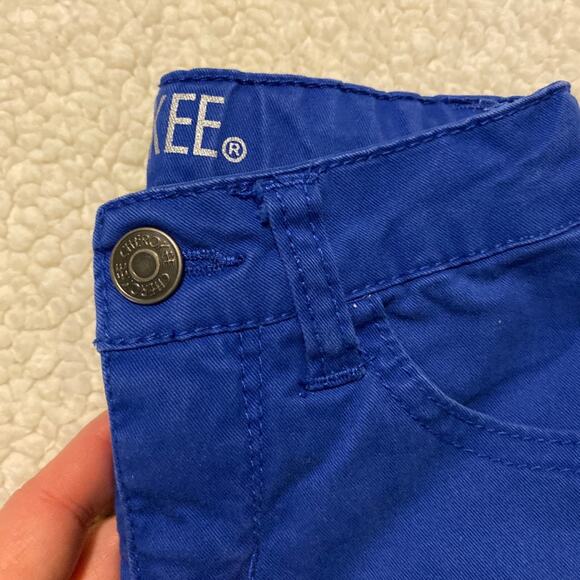 Cherokee 5pkt Blue Cotton Adjustable Pant 4 - Picture 2 of 5